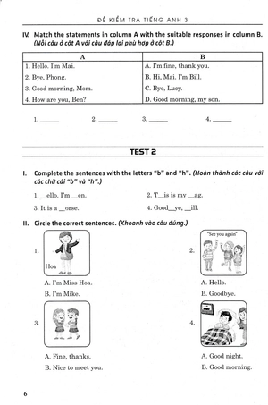 đề kiểm tra tiếng anh 3 (theo chương trình giáo dục phổ thông mới) - Ảnh 6