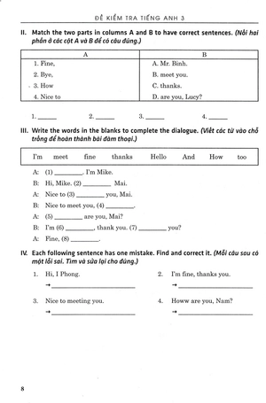 đề kiểm tra tiếng anh 3 (theo chương trình giáo dục phổ thông mới) - Ảnh 8