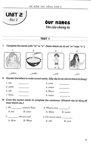 đề kiểm tra tiếng anh 3 (theo chương trình giáo dục phổ thông mới) - Ảnh 9