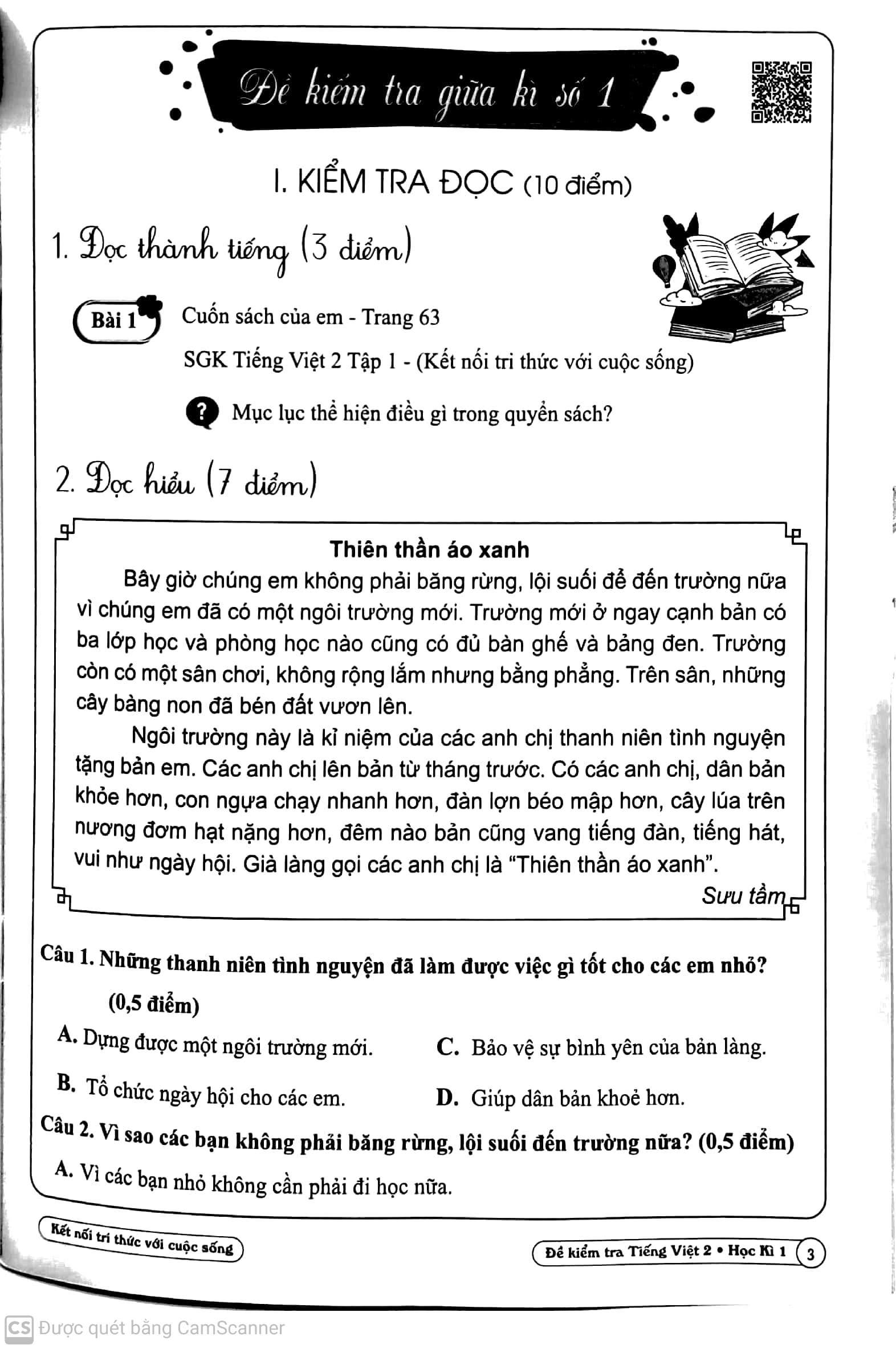 đề kiểm tra tiếng việt 2 - học kì 1 (kết nối tri thức với cuộc sống) - Ảnh 5