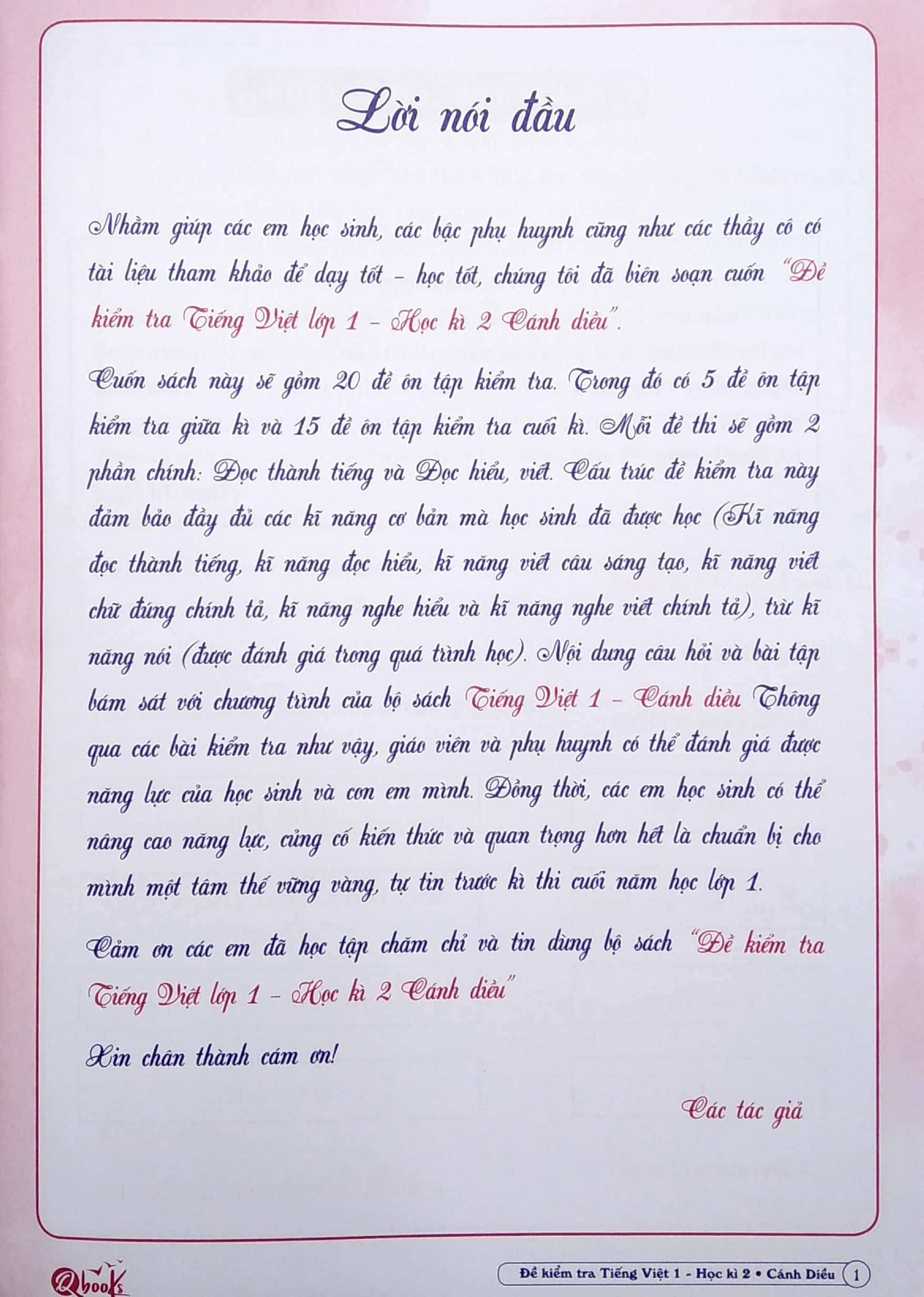 Đề Kiểm Tra Tiếng Việt Lớp 1 - Học Kì 2 (Cánh Diều) - Ảnh 4