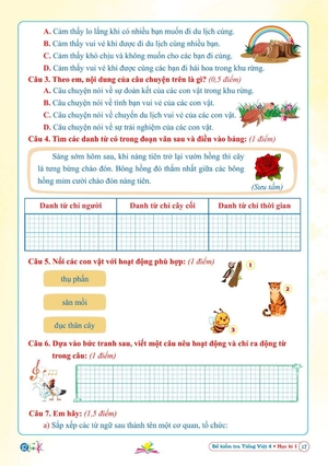 đề kiểm tra tiếng việt lớp 4 - học kì 1 (kết nối tri thức với cuộc sống) - Ảnh 4