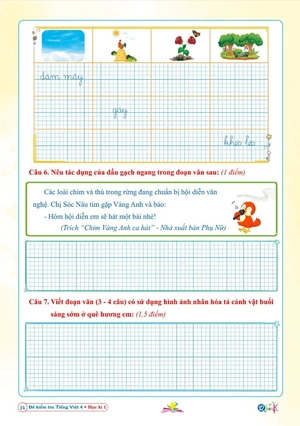 đề kiểm tra tiếng việt lớp 4 - học kì 1 (kết nối tri thức với cuộc sống) - Ảnh 7