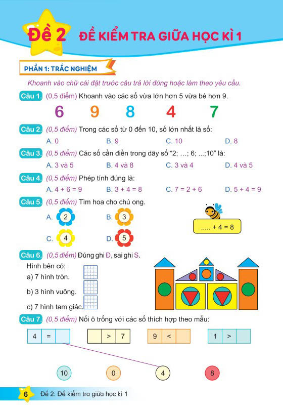 đề kiểm tra toán 1 - học kì 1 (kết nối tri thức với cuộc sống) - Ảnh 4