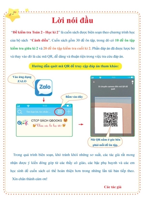 đề kiểm tra toán 2 - học kì 2 (cánh diều) - Ảnh 6