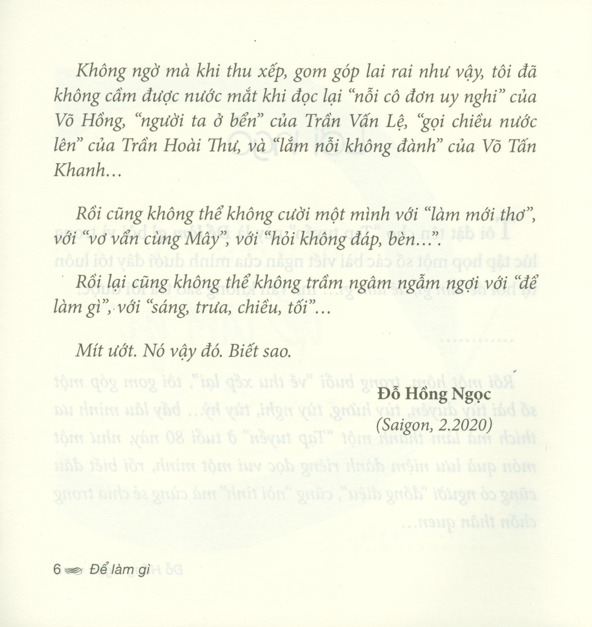 để làm gì - tạp bút - Ảnh 4