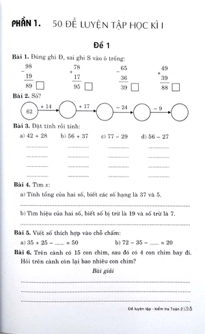 đề luyện tập kiểm tra toán 2 - Ảnh 6