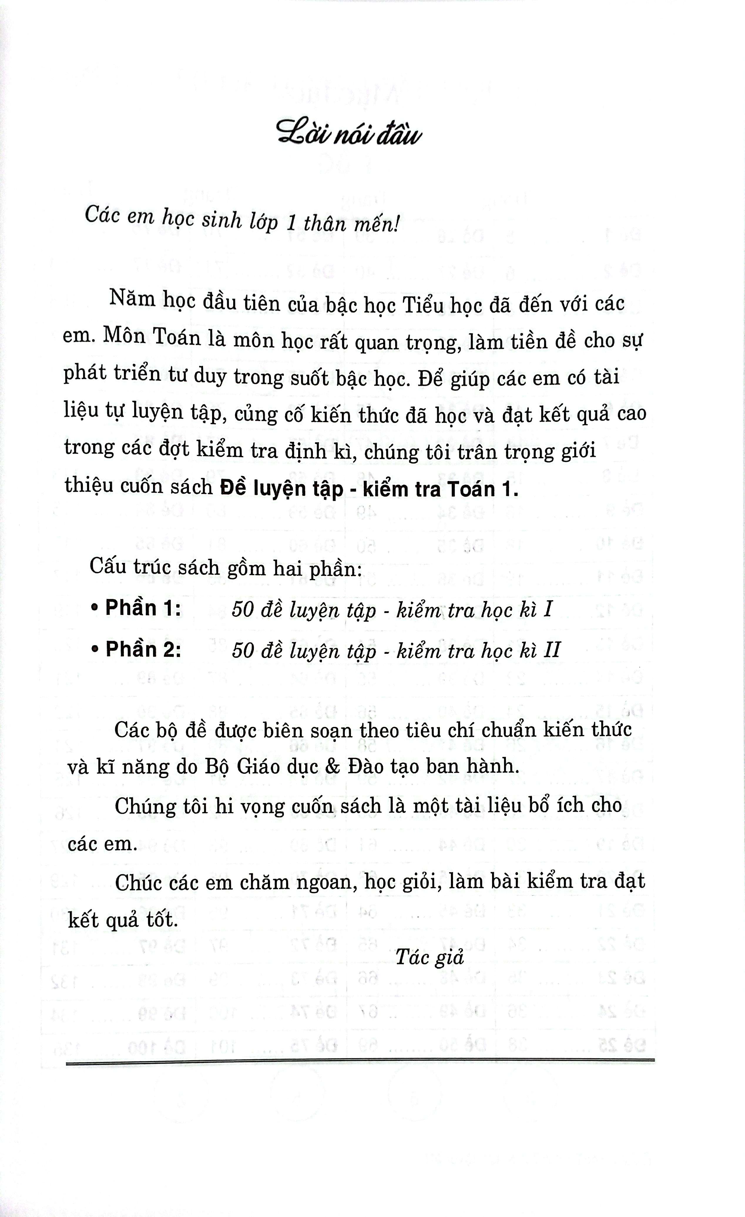 Đề Luyện Tập Và Kiểm Tra Toán 1 - Ảnh 3