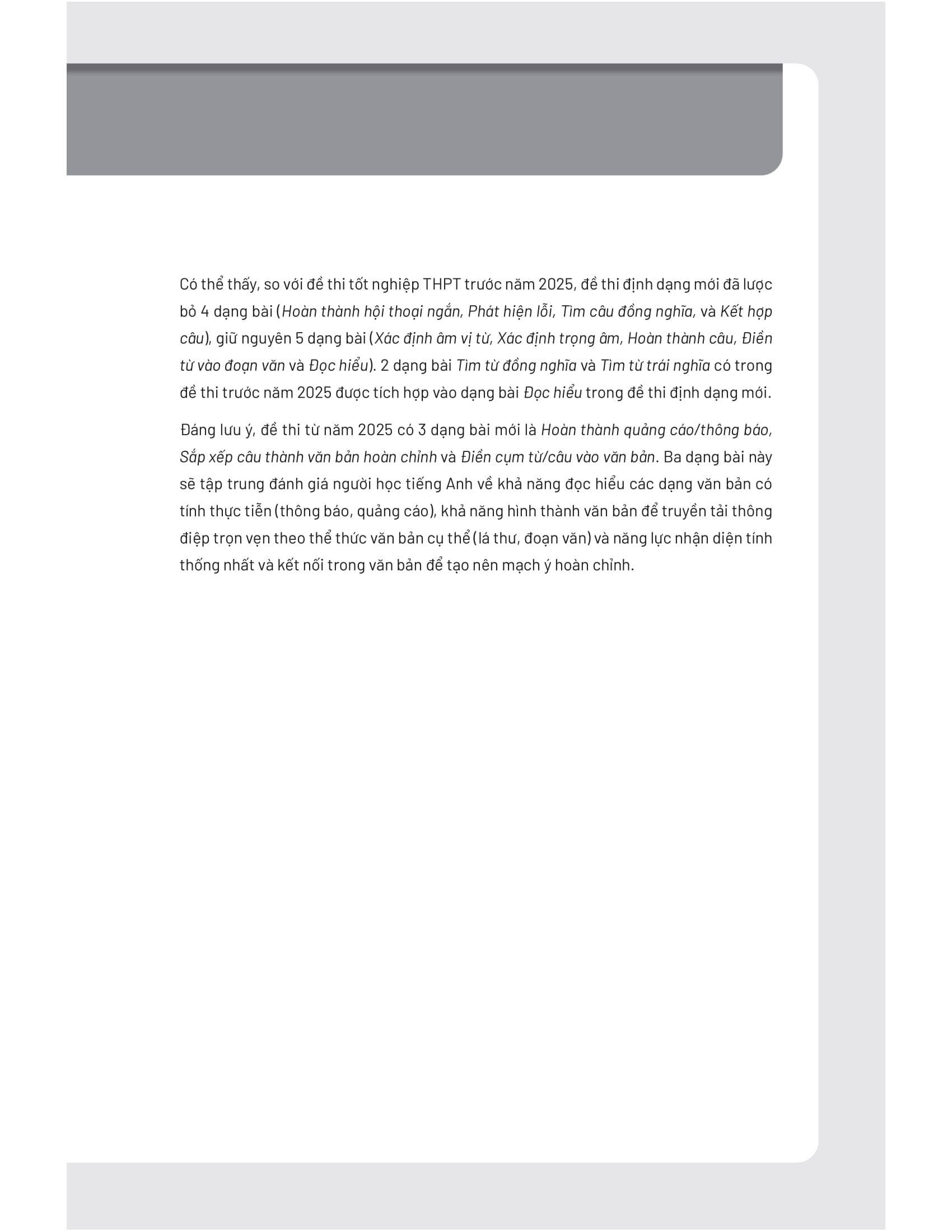 đề luyện thi tốt nghiệp thpt - môn tiếng anh - Ảnh 5