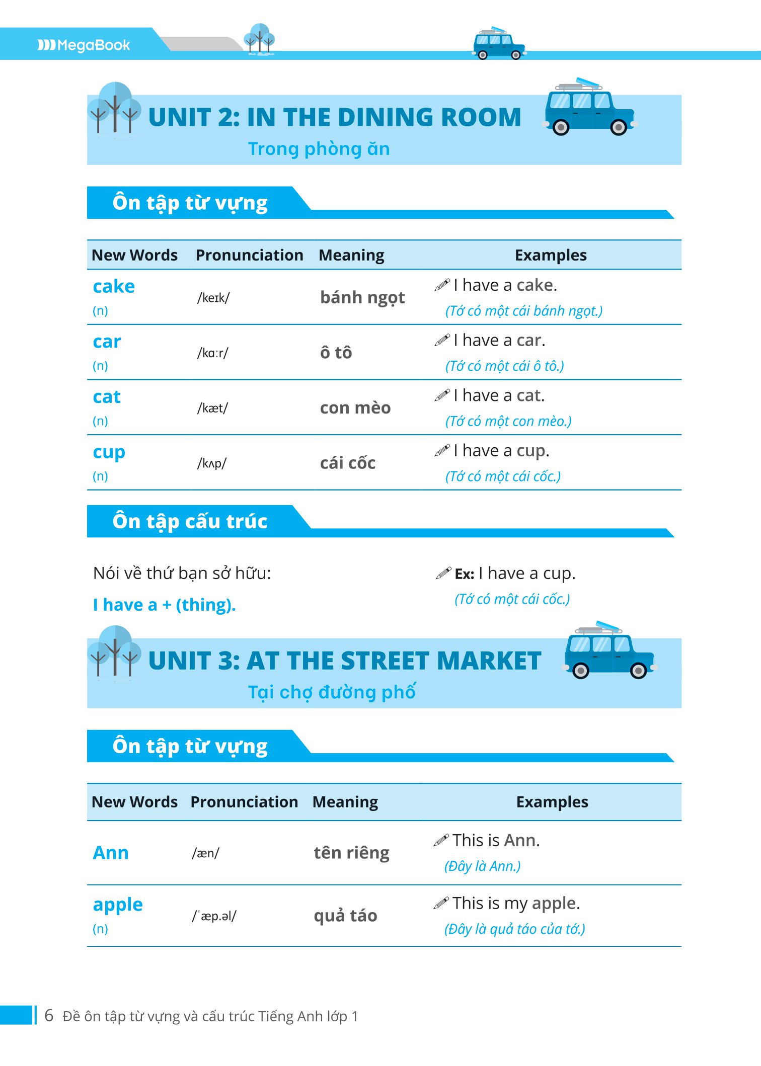 đề ôn tập từ vựng và cấu trúc tiếng anh lớp 1 - Ảnh 6