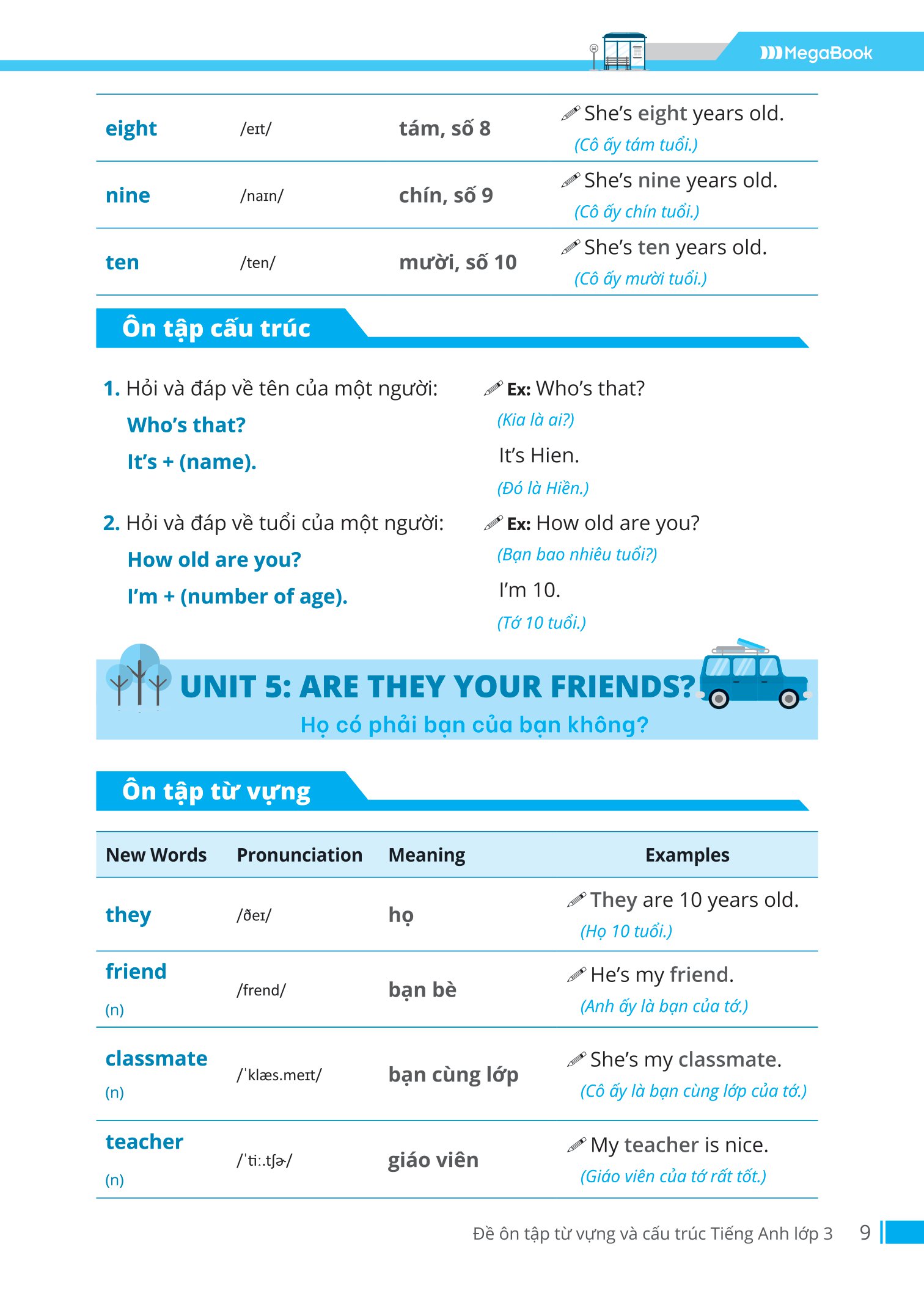 đề ôn tập từ vựng và cấu trúc tiếng anh lớp 3 - Ảnh 9