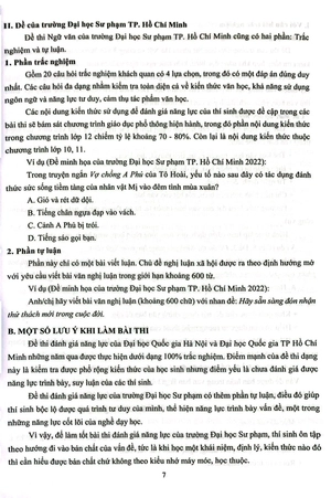 đề ôn thi đánh giá năng lực môn ngữ văn (dành cho kỳ thi đánh giá năng lực) - Ảnh 7