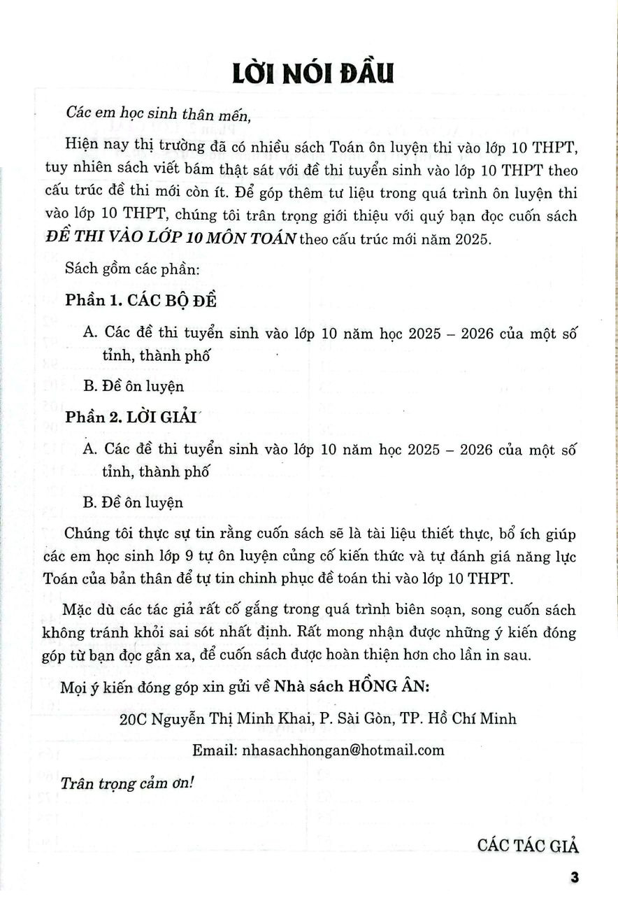 Đề Thi Vào Lớp 10 - Môn Toán - Ảnh 2