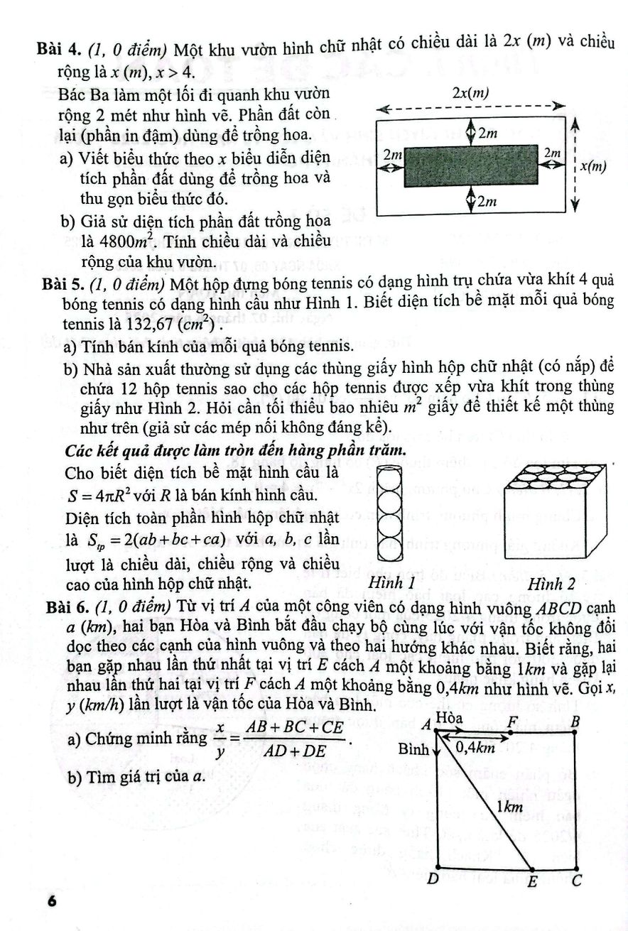 Đề Thi Vào Lớp 10 - Môn Toán - Ảnh 5