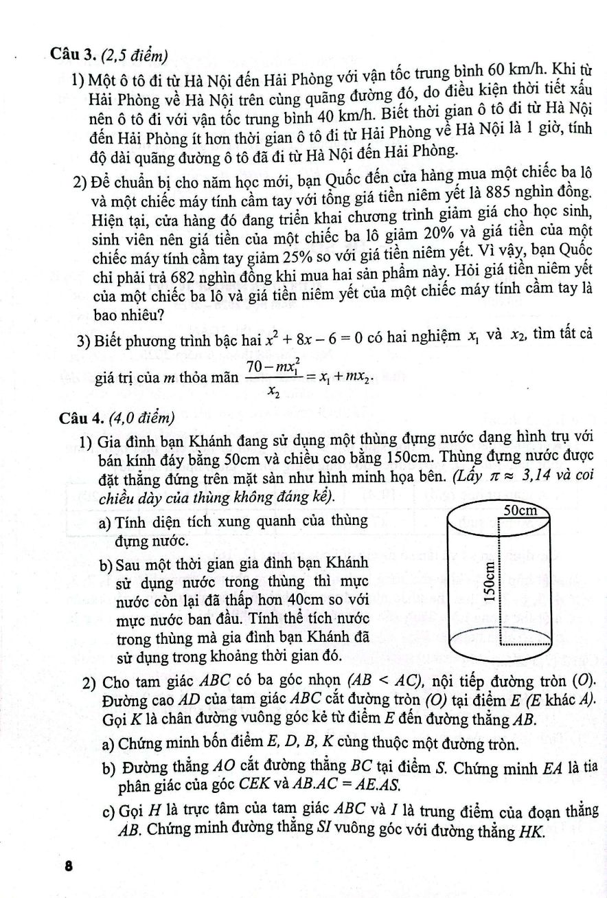 Đề Thi Vào Lớp 10 - Môn Toán - Ảnh 7