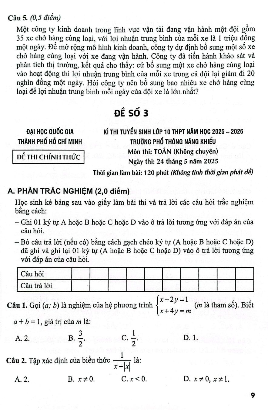Đề Thi Vào Lớp 10 - Môn Toán - Ảnh 8