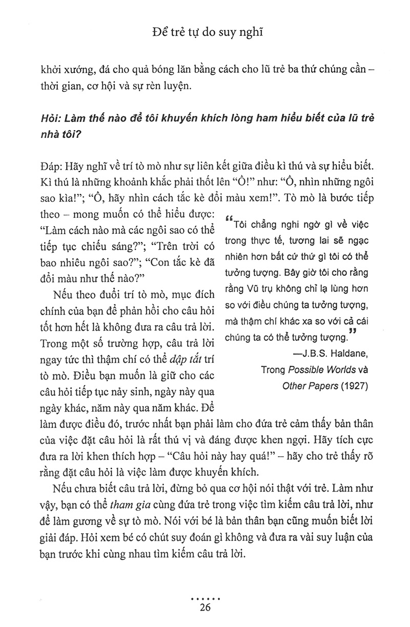 để trẻ tự do suy nghĩ - Ảnh 13