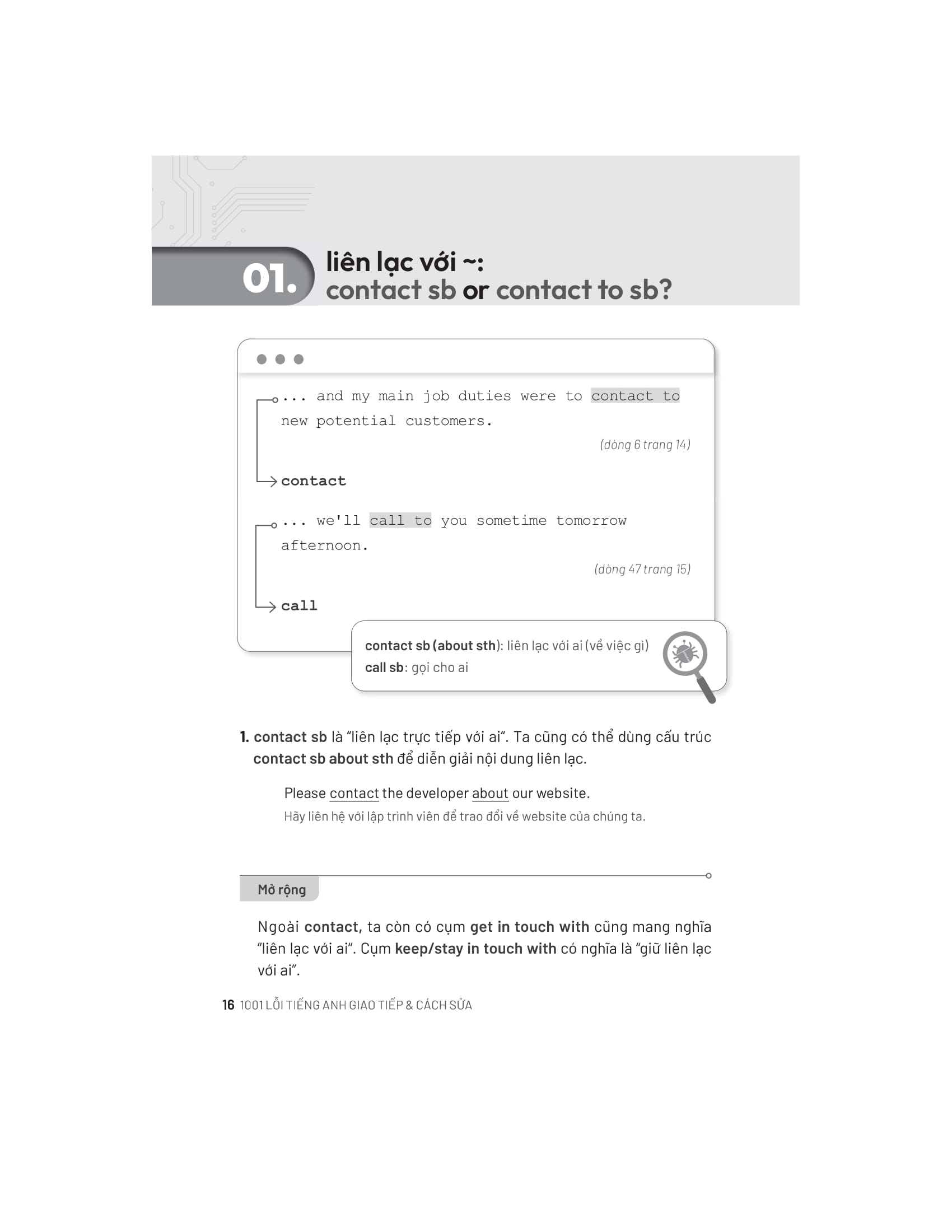 debug your english - 1001 lỗi tiếng anh giao tiếp và cách sửa - Ảnh 12