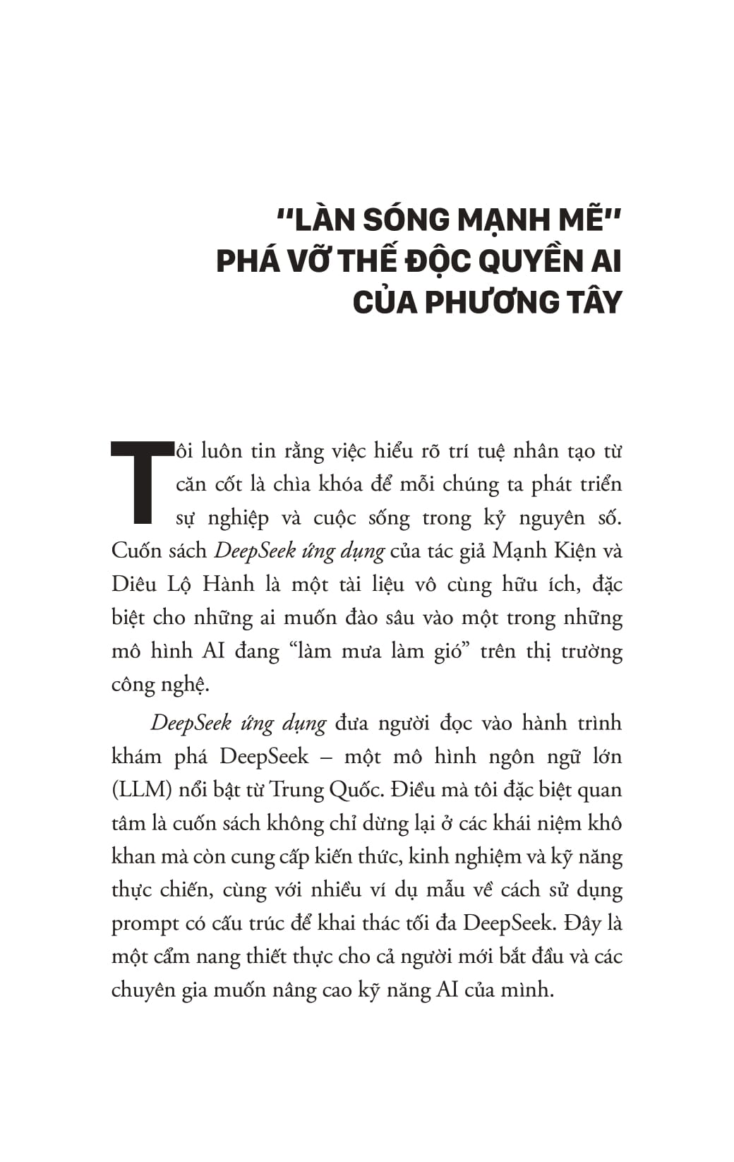 Deepseek Ứng Dụng - Làm Chủ AI Mã Nguồn Mở, Từ Cơ Bản Đến Thực Chiến - Ảnh 15