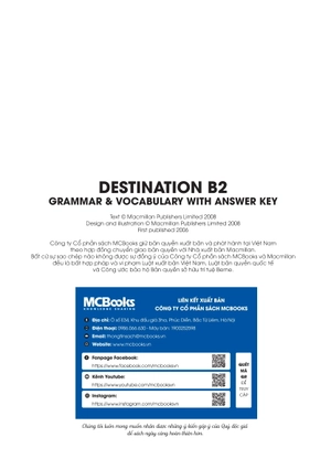 destination b2 - grammar and vocabulary with answer key (tái bản 2024) - Ảnh 4
