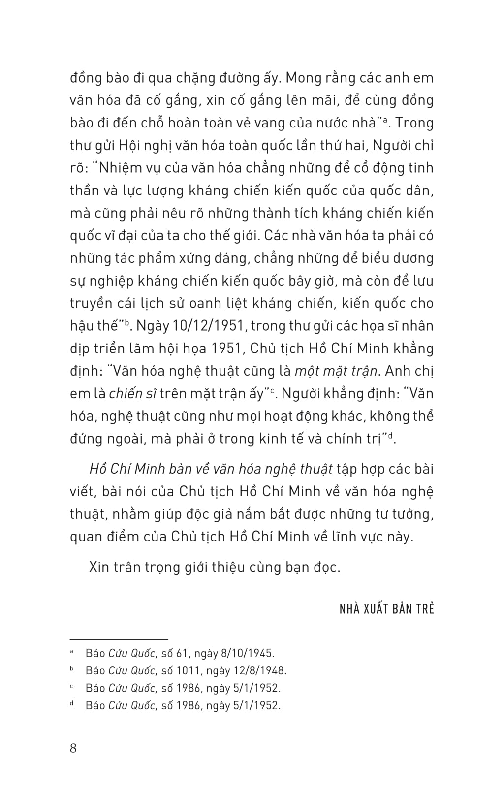 Di Sản Hồ Chí Minh - Hồ Chí Minh Bàn Về Văn Hóa Nghệ Thuật - Ảnh 8