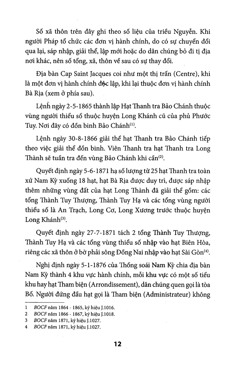 địa chí hành chính các tỉnh nam kỳ thời pháp thuộc (1859-1954) - Ảnh 4