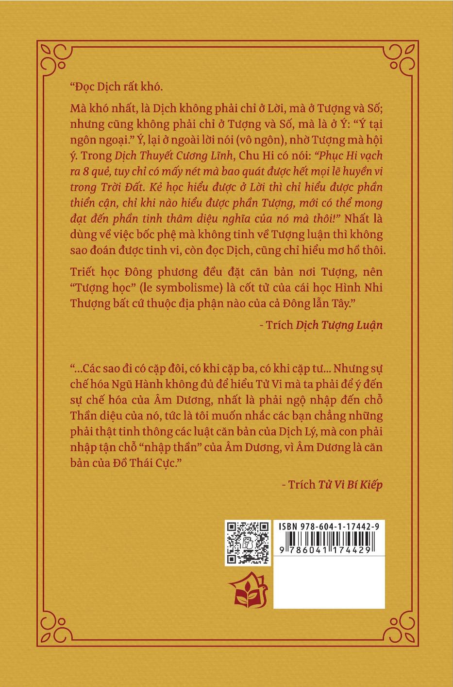 dịch tượng luận - tử vi bí kiếp (bìa cứng) - Ảnh 25