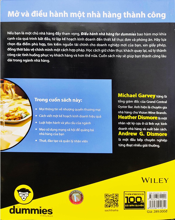 điều hành nhà hàng for dummies - Ảnh 9