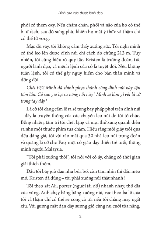đỉnh cao của thuật lãnh đạo - những bài học lãnh đạo từ độ cao 5.895 m - Ảnh 6