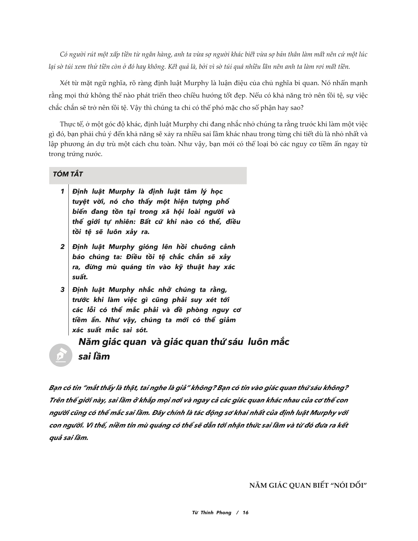 định luật murphy - mọi bí mật tâm lý thao túng cuộc đời bạn - Ảnh 20