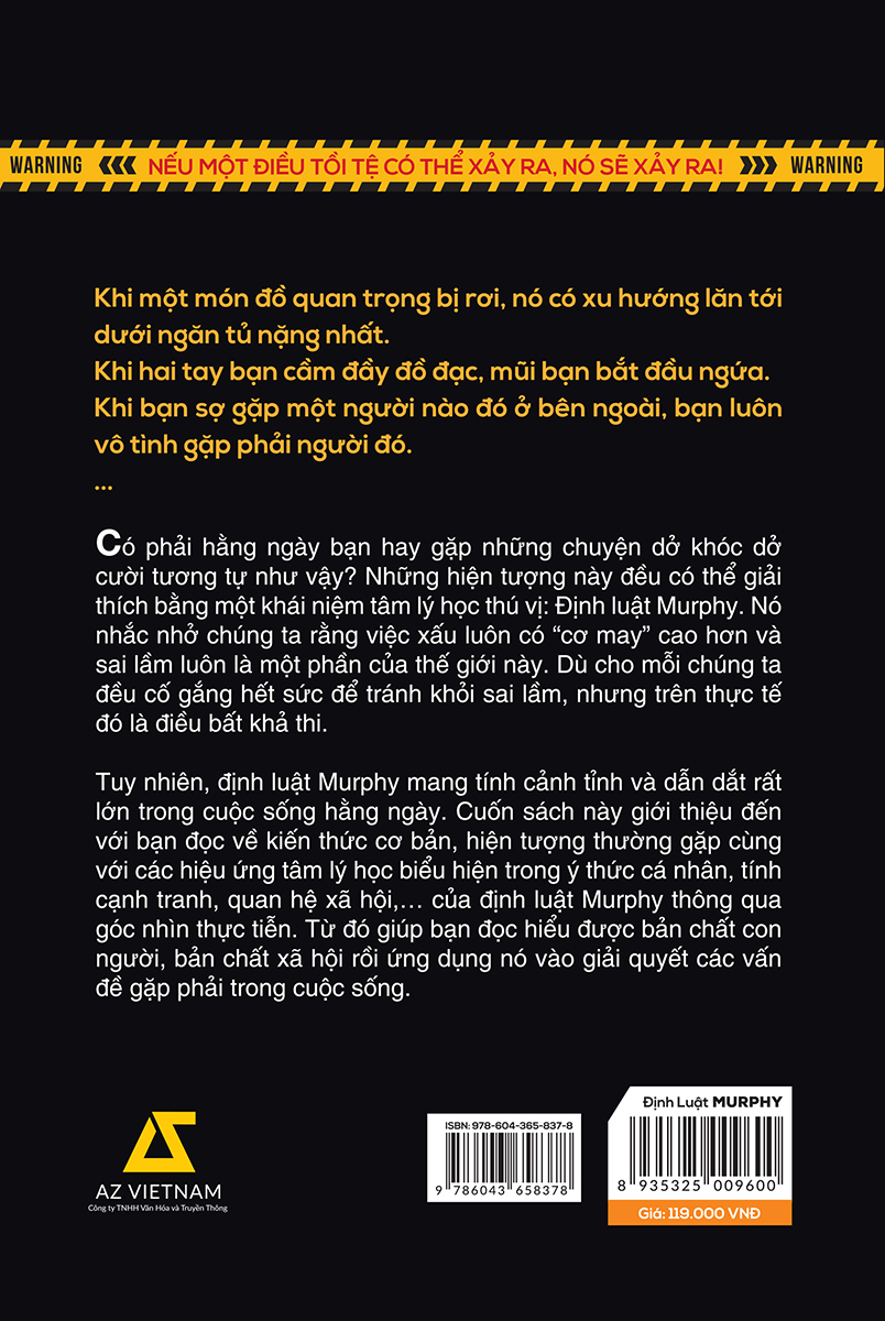 định luật murphy - mọi bí mật tâm lý thao túng cuộc đời bạn - Ảnh 3