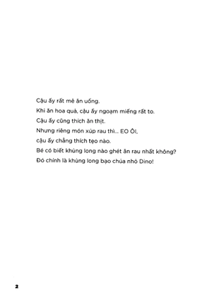 dino bướng bỉnh - không chịu ăn rau (tái bản 2023) - Ảnh 2