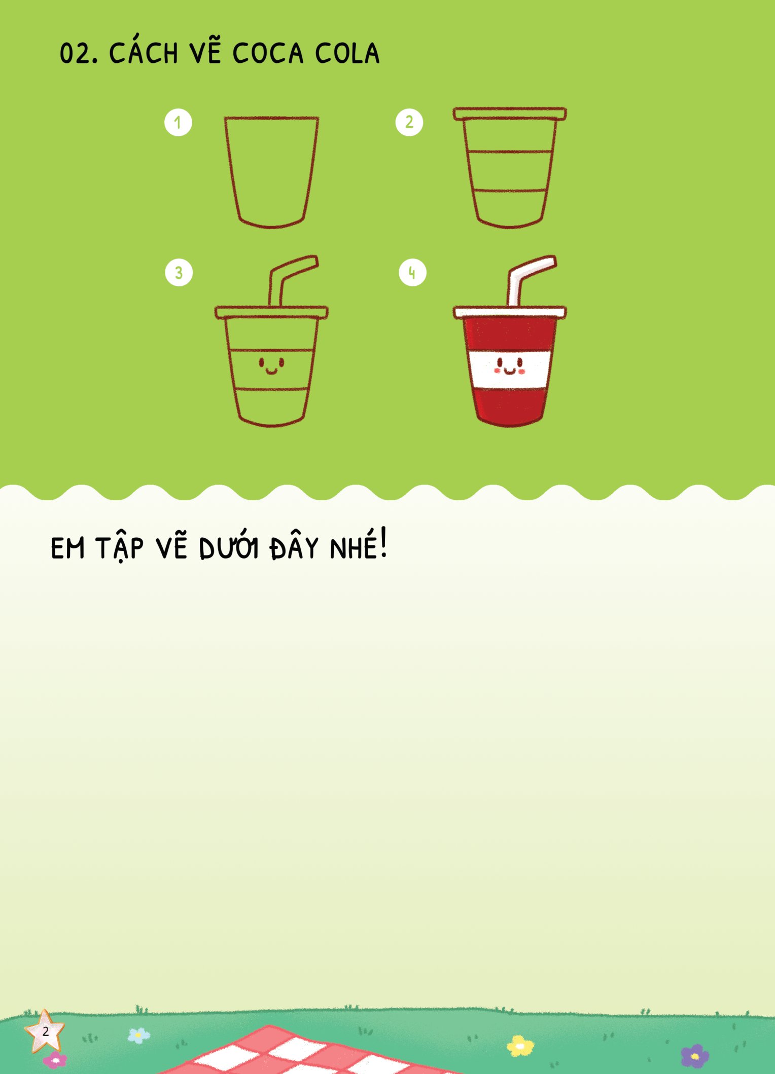 dino tập vẽ - 4 bước vẽ đơn giản - đồ ăn - Ảnh 4