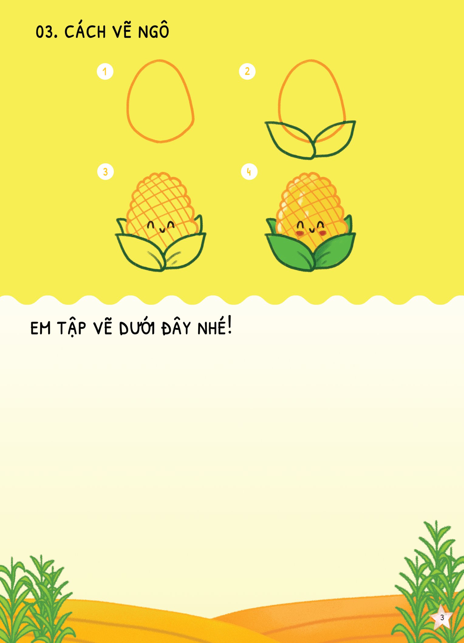 dino tập vẽ - 4 bước vẽ đơn giản - đồ ăn - Ảnh 5