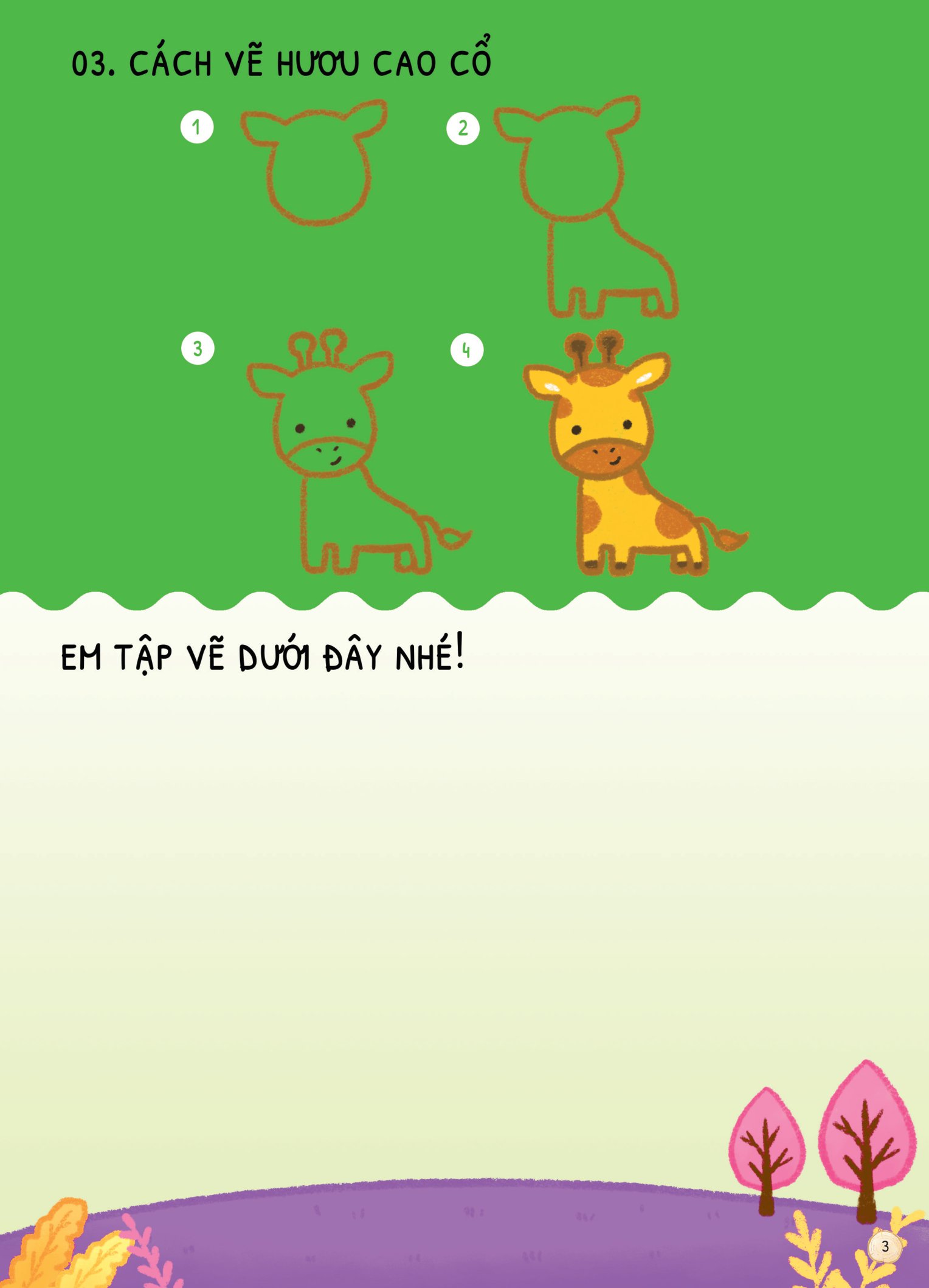 dino tập vẽ - 4 bước vẽ đơn giản - động vật - Ảnh 5