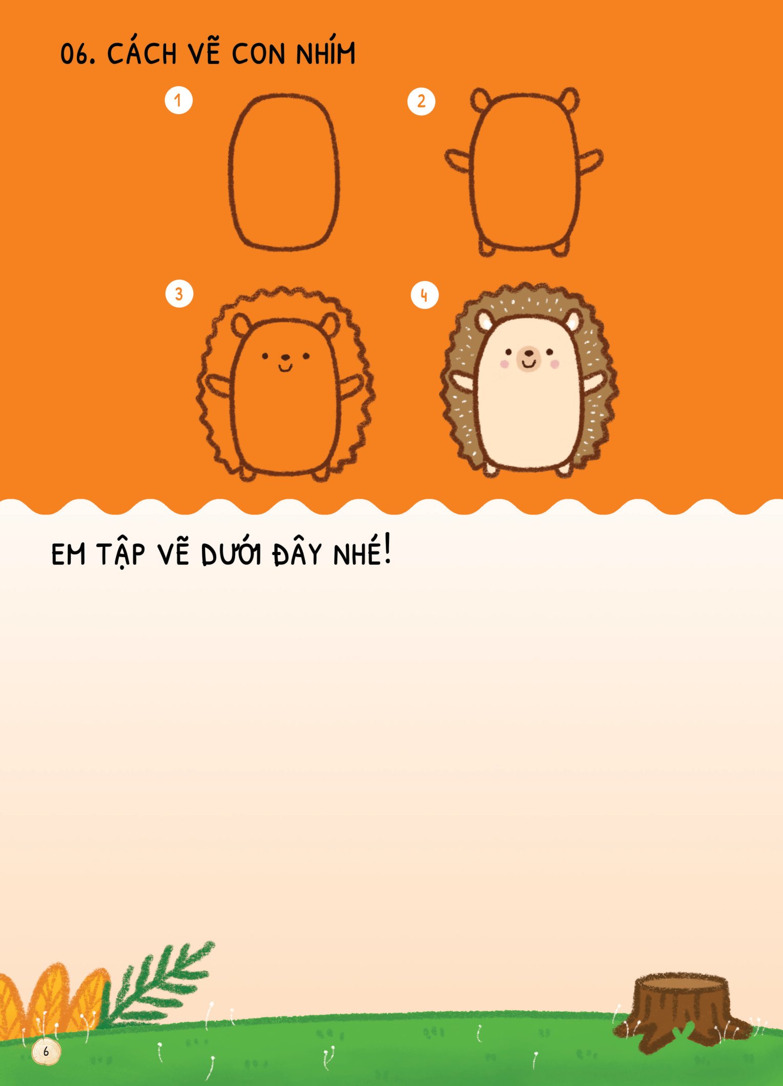 dino tập vẽ - 4 bước vẽ đơn giản - động vật - Ảnh 8