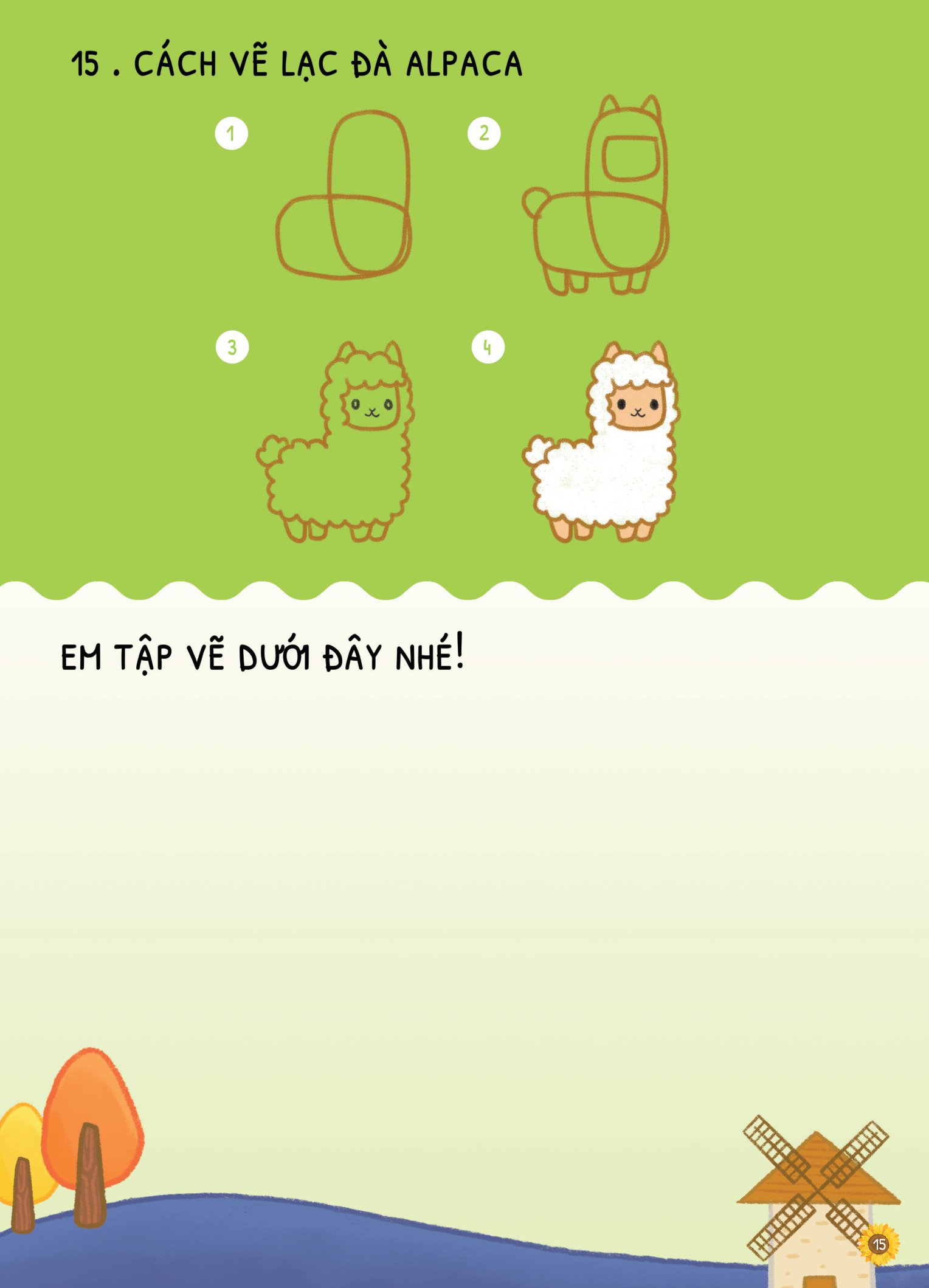 dino tập vẽ - 4 bước vẽ đơn giản - động vật nuôi - Ảnh 8