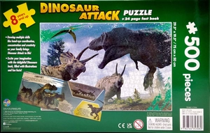 dinosaur attack- jigsaw puzzle and fact book (500 pieces) - Ảnh 12