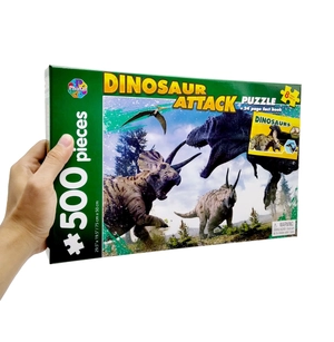 dinosaur attack- jigsaw puzzle and fact book (500 pieces) - Ảnh 20