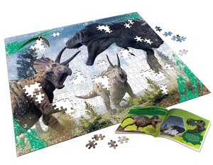 dinosaur attack- jigsaw puzzle and fact book (500 pieces) - Ảnh 8