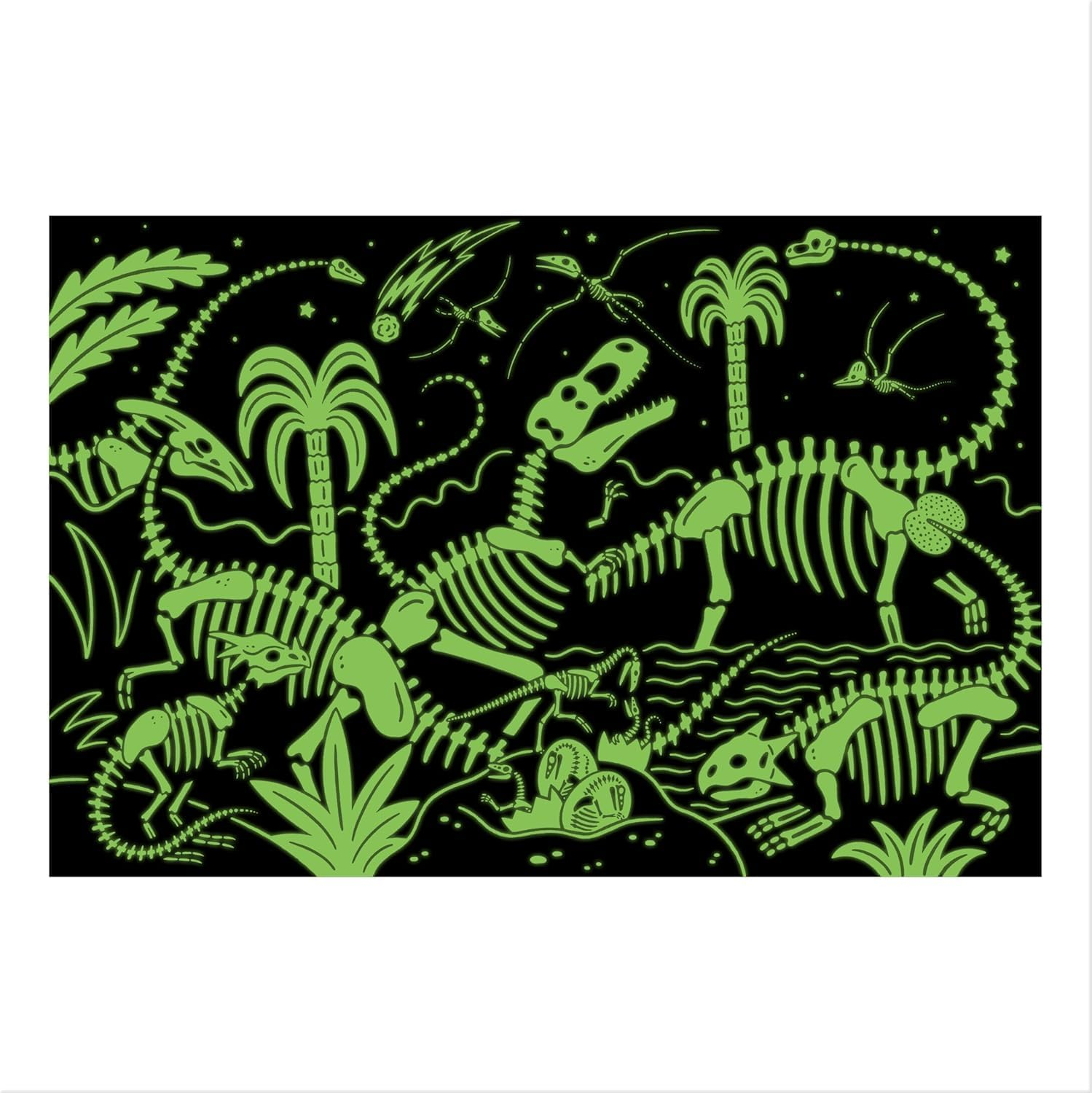 Dinosaur Park 100 Piece Glow In The Dark Puzzle - Ảnh 7