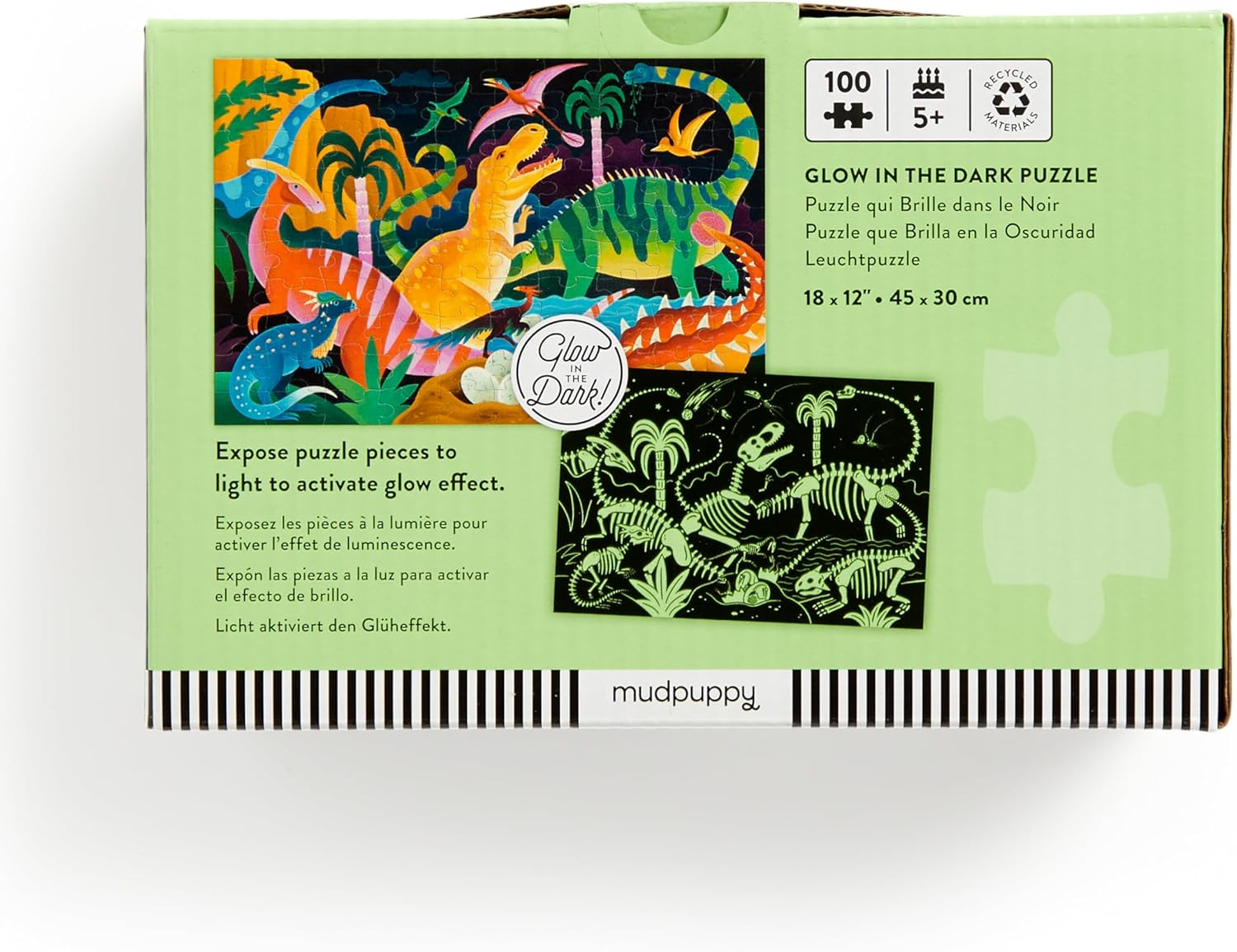 Dinosaur Park 100 Piece Glow In The Dark Puzzle - Ảnh 8