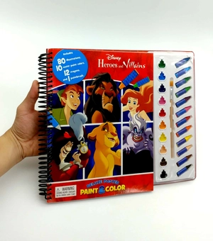 disney heroes & villains deluxe poster paint & color - Ảnh 7