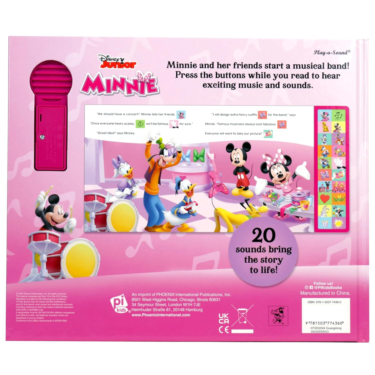 Disney Junior Minnie Mouse - Best Friend Band (20 Button Sound Book) - Ảnh 3