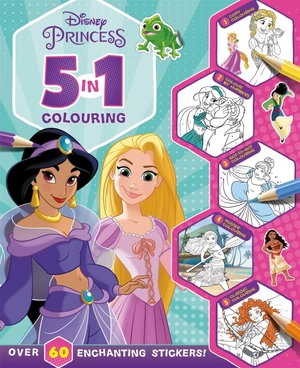 disney princess - 5 in 1 colouring - Ảnh 2