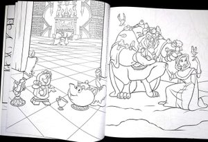 disney princess - beauty and the beast - colouring book - Ảnh 4