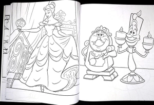 disney princess - beauty and the beast - colouring book - Ảnh 5