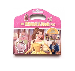 disney princess beauty and the beast: my magnet & book pack - Ảnh 2