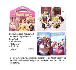 disney princess beauty and the beast: my magnet & book pack - Ảnh 6