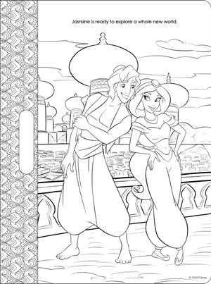 disney princess - giant colour me pad - Ảnh 3